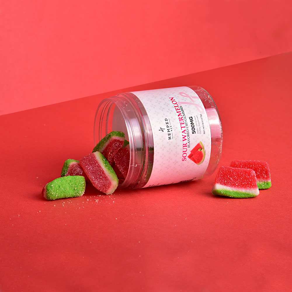 Sour Watermelon CBD Gummies by Hemped NYC