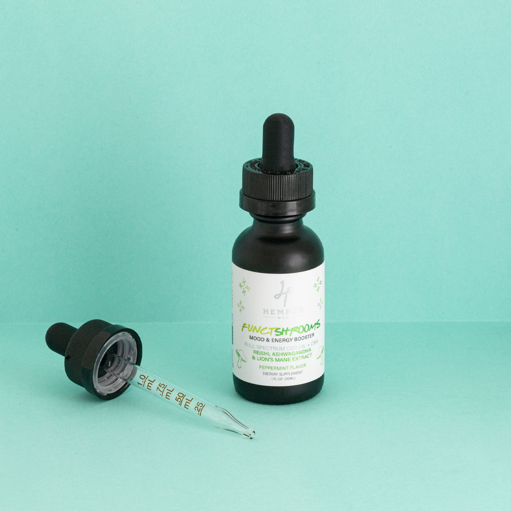 Functional Shrooms Oil for Mood & Energy Support Peppermint Flavor